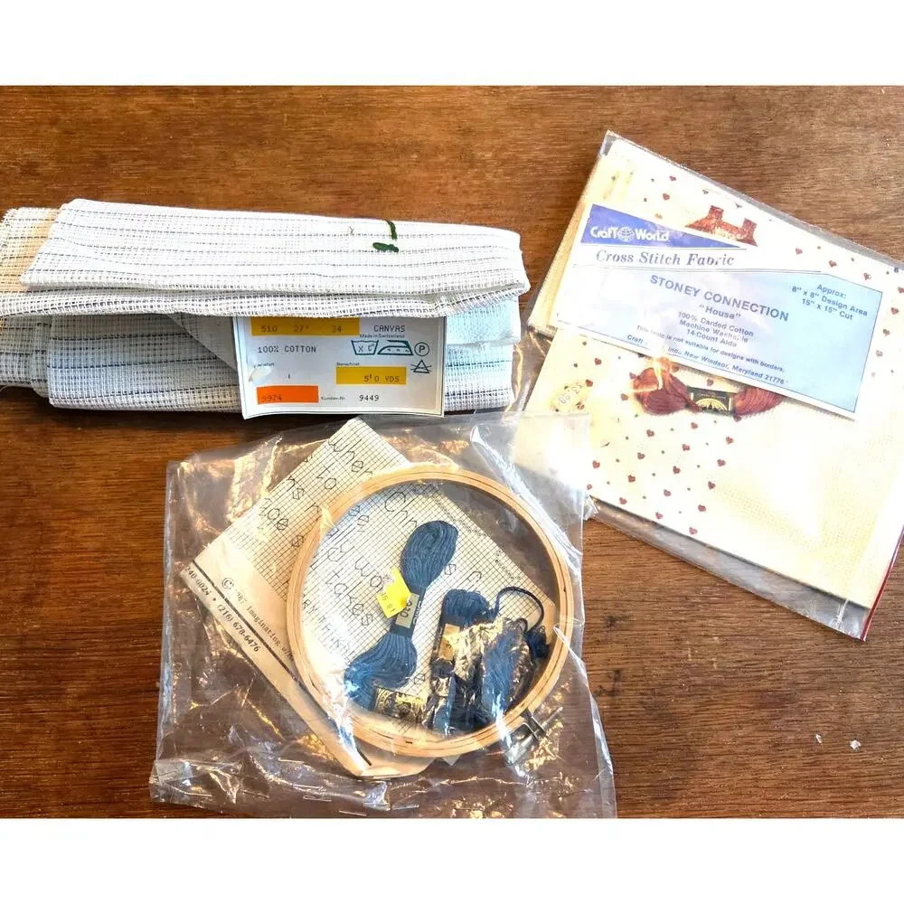 Cross Stitch Plastic Canvas DIY Vintage Lot Samplers Patterns Needlepoint Craft